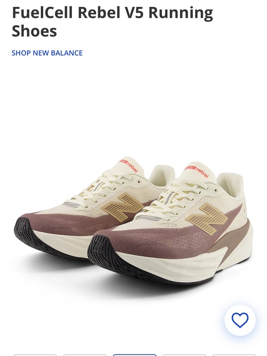 New Balance Shoes - New Balance FuelCell Women's Running Shoe - Cream & brown with mauve tint.